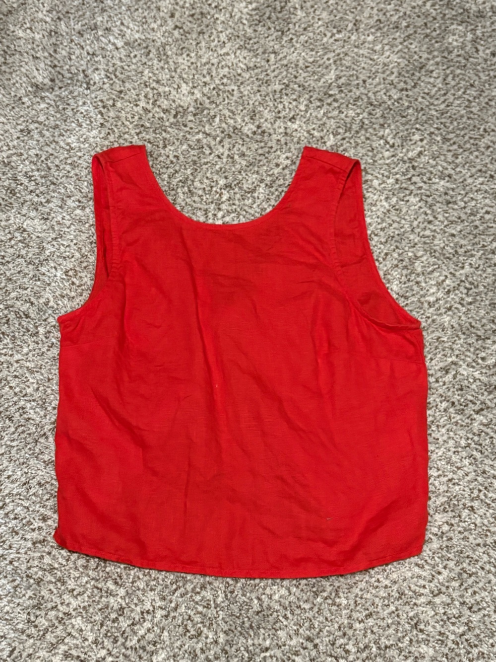 Madewell Red Scoop Neck Women's Tank